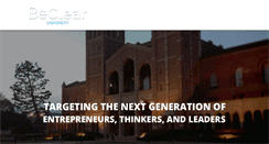 Desktop Screenshot of beclearuniversity.com