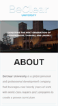 Mobile Screenshot of beclearuniversity.com
